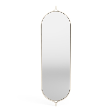 Swedese Comma Oval Mirror - Ask Hvit-pimentert Lakkvinkel 1