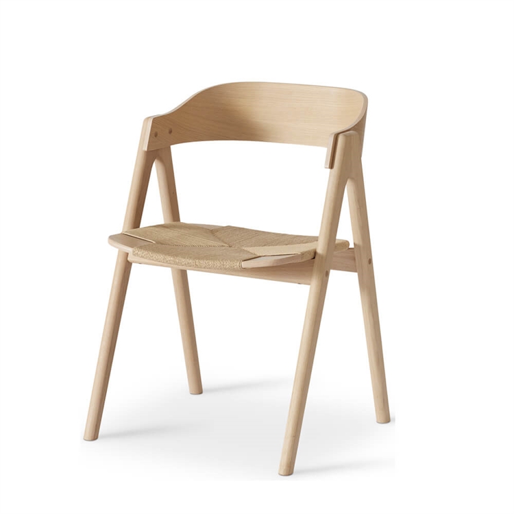 Hammel Furniture Mette Spisestuestol - Eik/såpe naturflett, trerygg