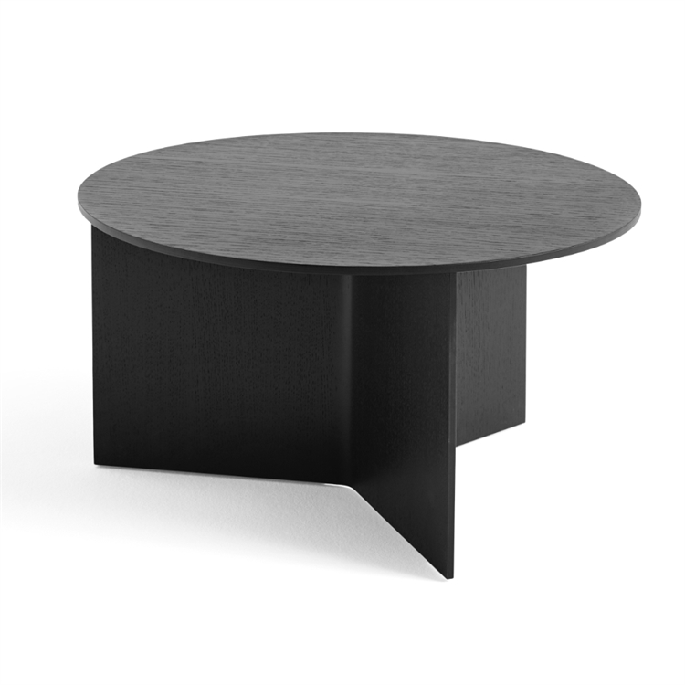 HAY Slit Table Wood Round XL - Black