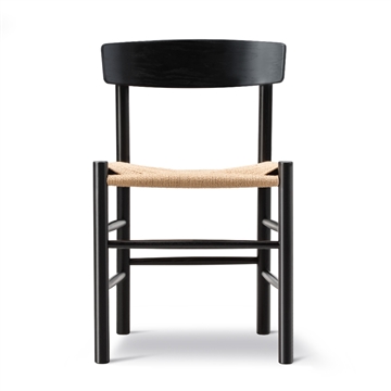 Fredericia Furniture J39 Folkestolen Spisebordstol Bøk - Black Lacquer