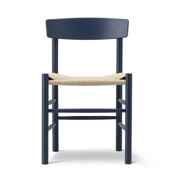 Fredericia Furniture J39 Folkestolen Spisebordsstol - Indigo Blue