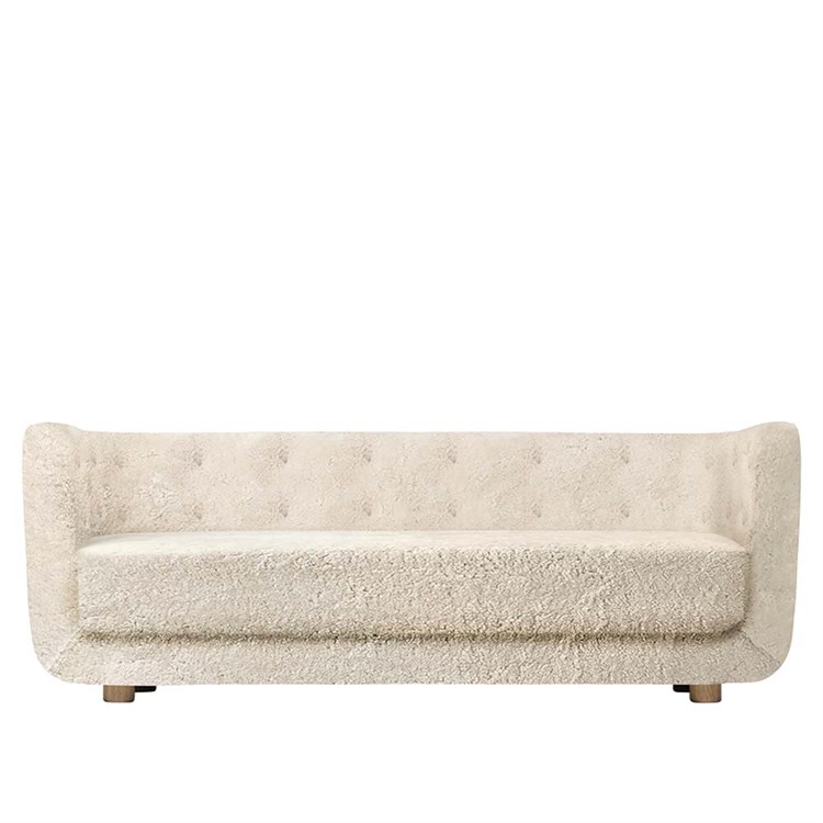 Audo Vilhelm Sofa Saueskinn Røkt Eik/Moonlight