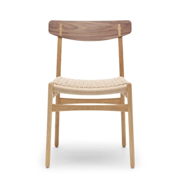 Carl Hansen & Søn CH23 Spisestuestol - Oljet eik/valnøtt/naturflett