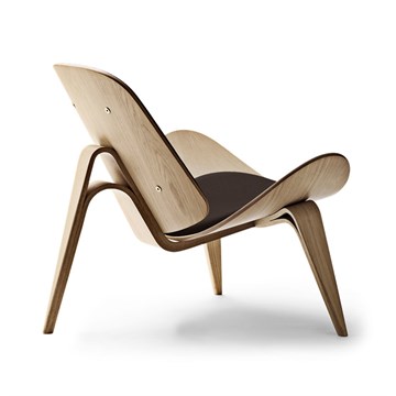 Carl Hansen & Søn CH07 Skalstolen Hvitoljet Eik/Brun Thor 306 Rygg