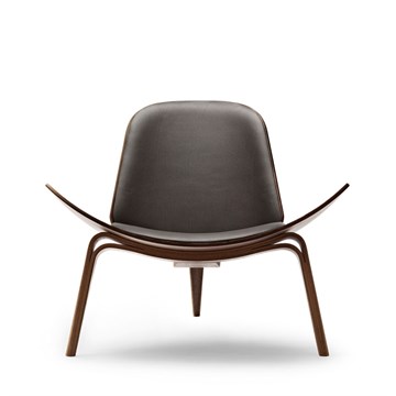 Carl Hansen & Søn CH07 Skallstol Oljet Valnøtt/Mørkebrun Thor 377