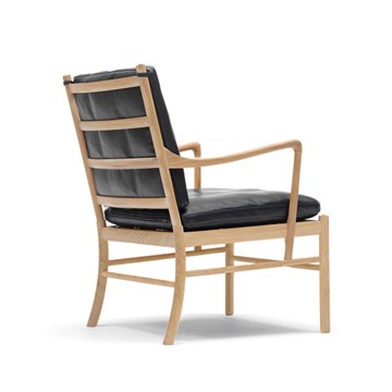 Carl Hansen & Søn Ow149 Colonial Stol Skinn Oljet Eik/Sort rygg