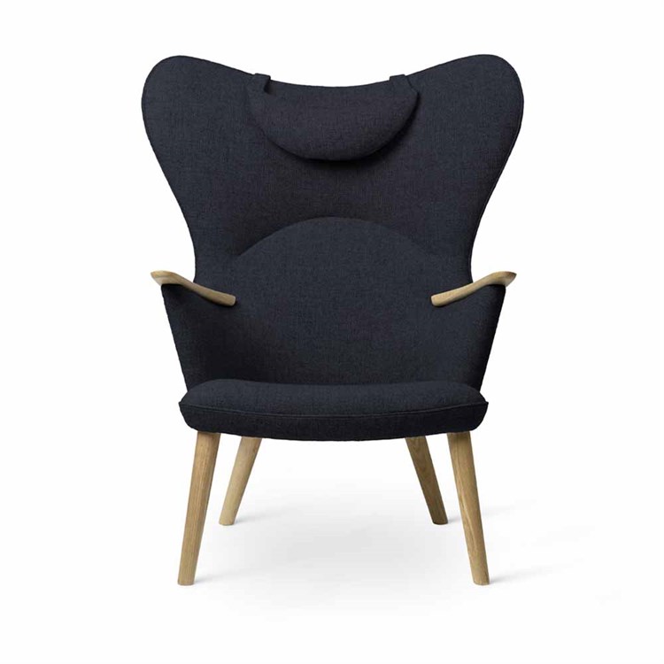 Carl Hansen & Søn CH78 Mama Bear Lounge Chair Fiord 782 Blå