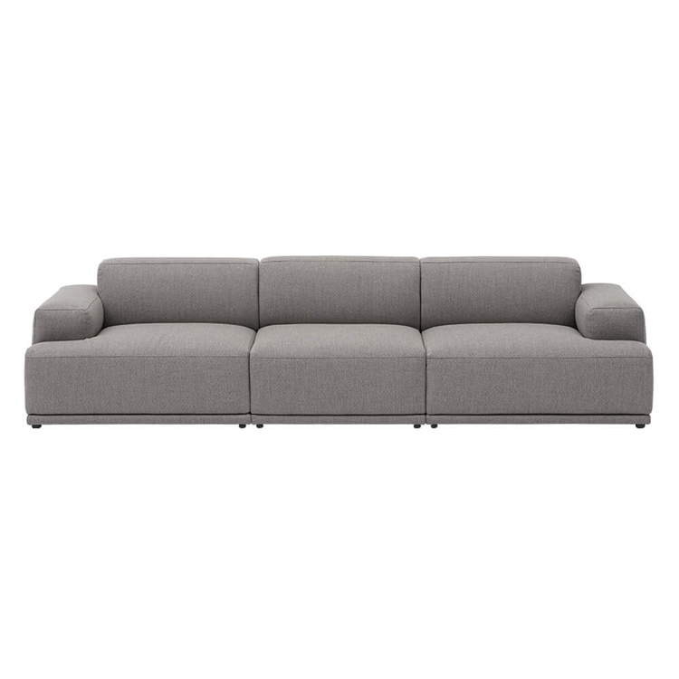 Muuto Muuto Connect Soft Modular 3-personers sofa, konfigurasjon 1 - re-wool 128