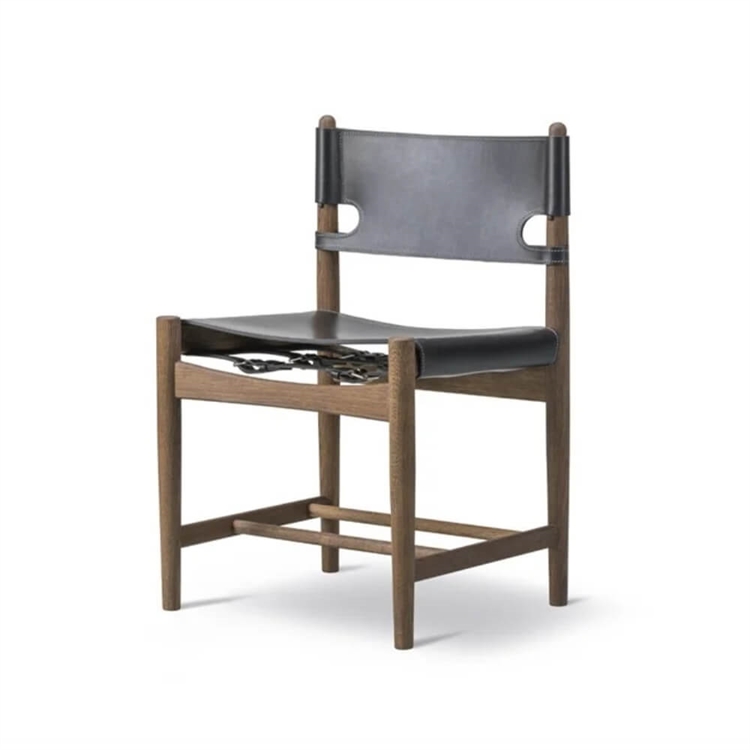 Fredericia Furniture The Spanish Dining Chair - 3237 Sort/røkt oljet eik