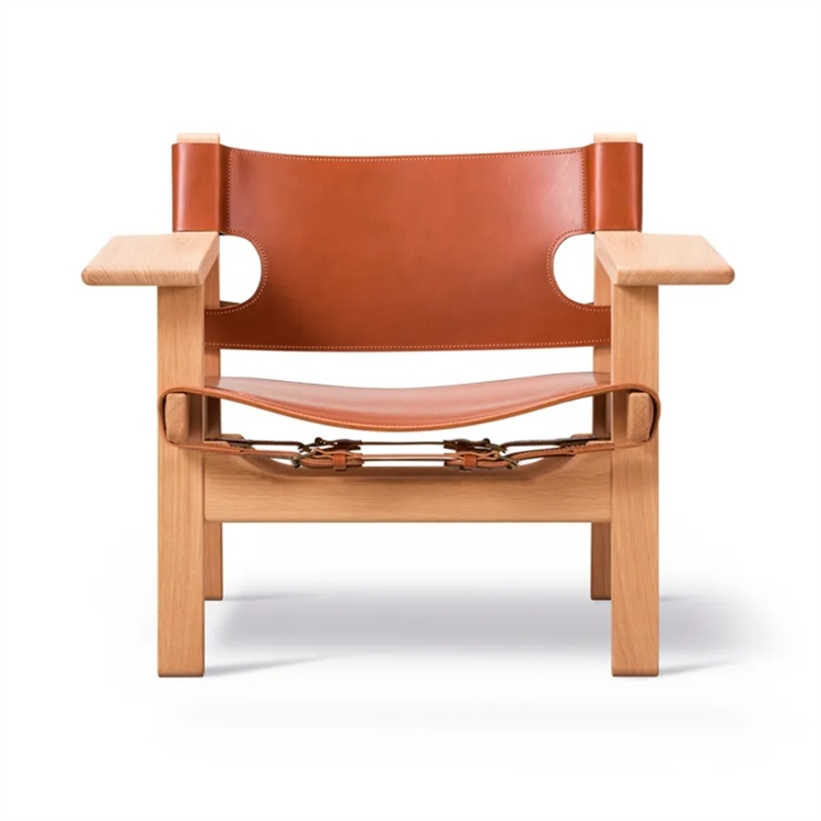 Fredericia Furniture The Spanish Chair BM 2226 - Cognac Leather / Oak Light Oil