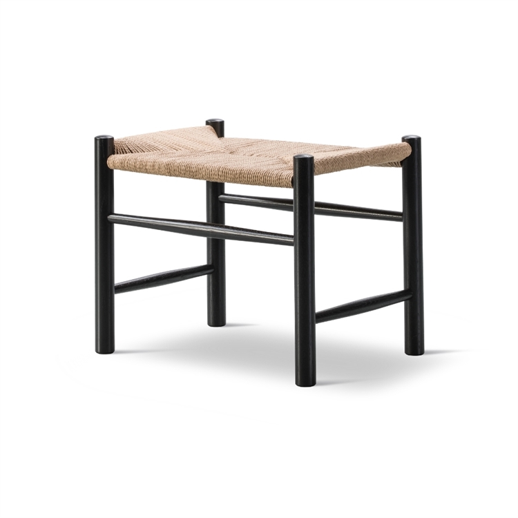 Fredericia Furniture Wegner J16 Krakk - Sortlakkert Eik / Naturflett