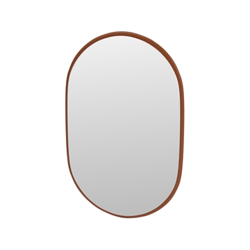 Montana Look Oval Mirror - Hasselnøtt