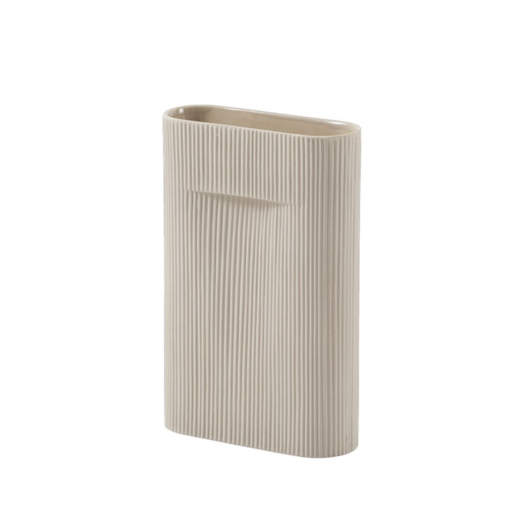 Muuto Ridge Vase H35 cm Beige