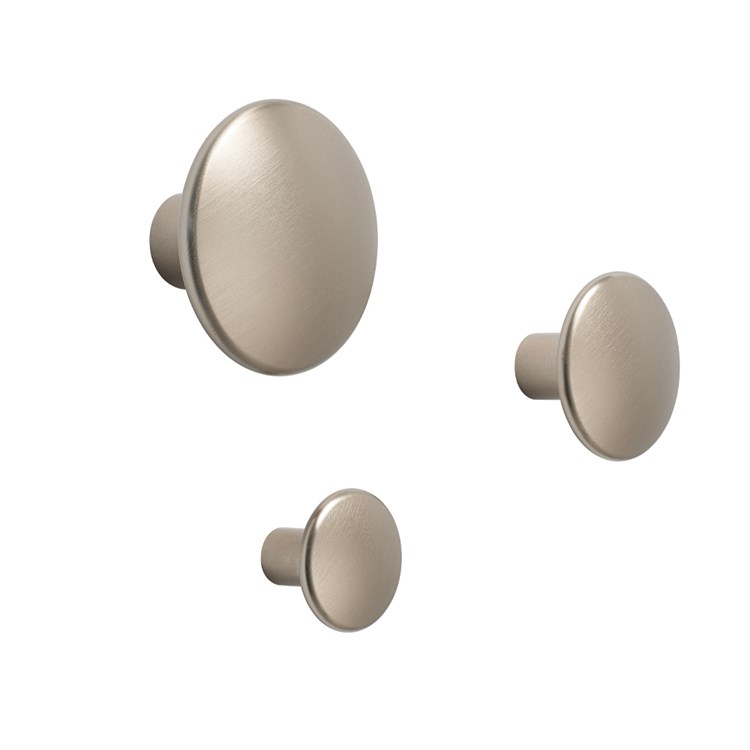 Muuto The Dots Metal Hook Small Medium Large Taupe