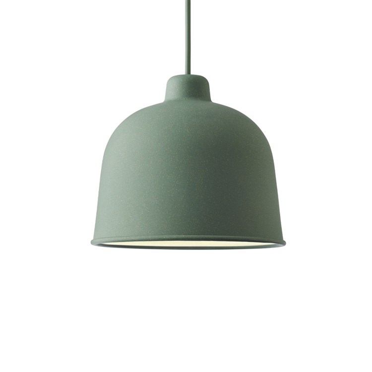 Muuto Grain Pendel Lampe Støvet grønn