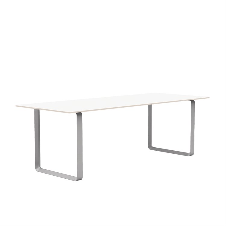 Muuto 70/70 Spisebord Laminat 225x90 cm Hvit/Grå