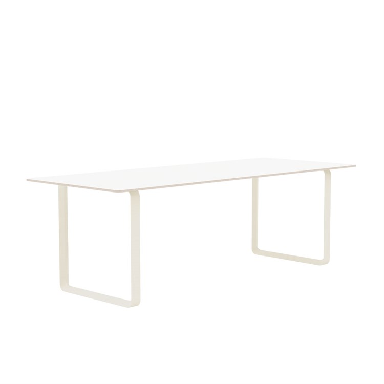 Muuto 70/70 Spisebord Laminat 225x90 cm Hvit/Sand