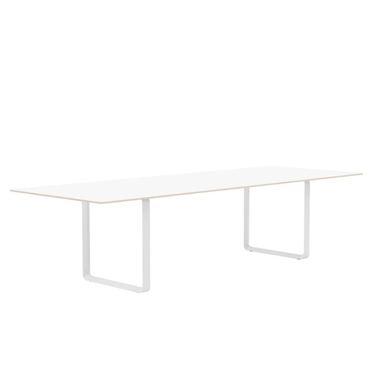 Muuto 70/70 Spisebord Laminat 295x108 cm - Hvit/Hvit