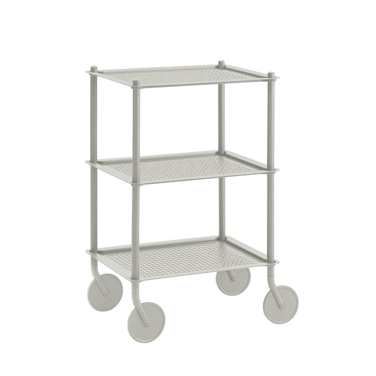 Muuto Flow Trolley Rullebord 3-lags grå