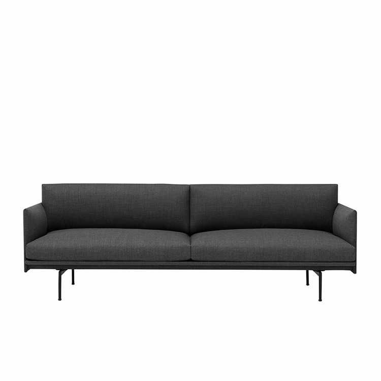 Muuto Outline 3 Person Sofa i stoffremiksen 163