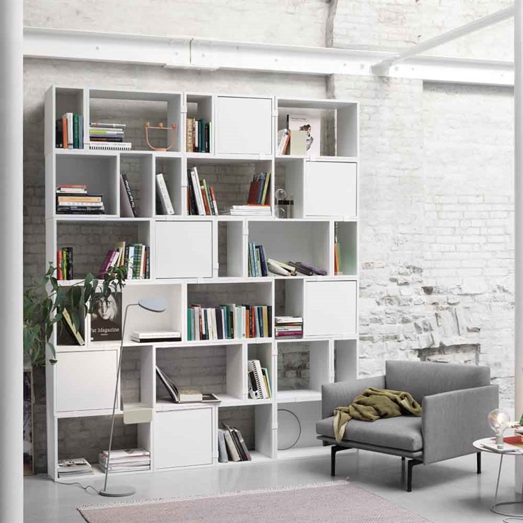 Muuto Stacked 2.0 Bokhylle Med Dør Stue