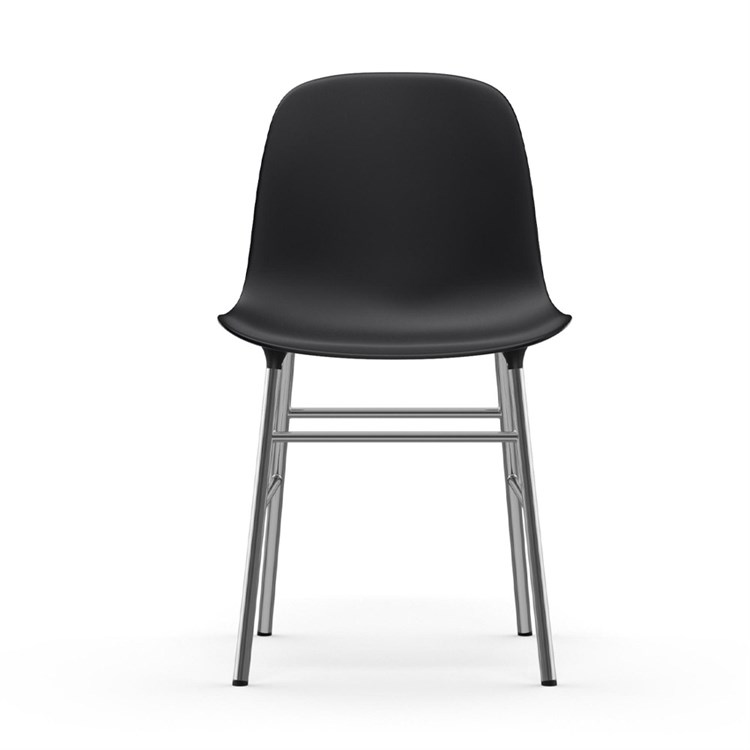 Normann Copenhagen Form Spisestuestol Krom/Sort Front