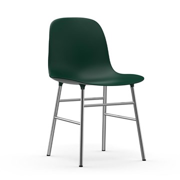 Normann Copenhagen Form Spisestuestol Krom/Grønn