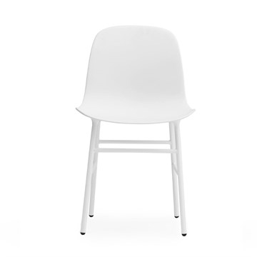 Normann Copenhagen Form Spisestuestol Stål/Hvit front