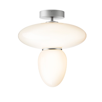 Nuura Rizzatto 42 Taklampe Satin Sølv/opal På