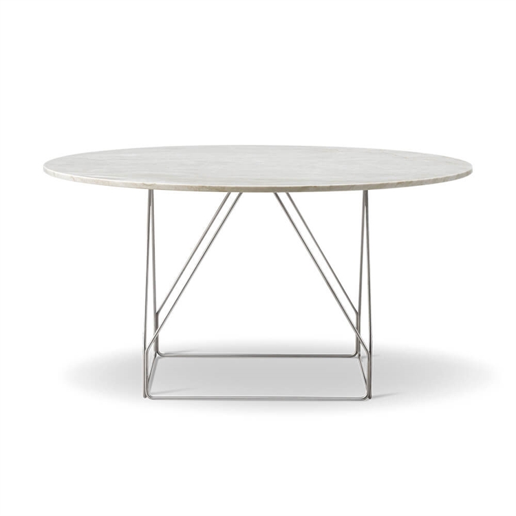 Fredericia Furniture JG Bord Ø140 - IVORY QUARTZ SETE