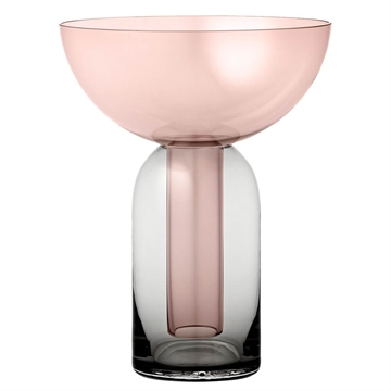 AYTM TORUS Vase Ø25 - Sort/Rose