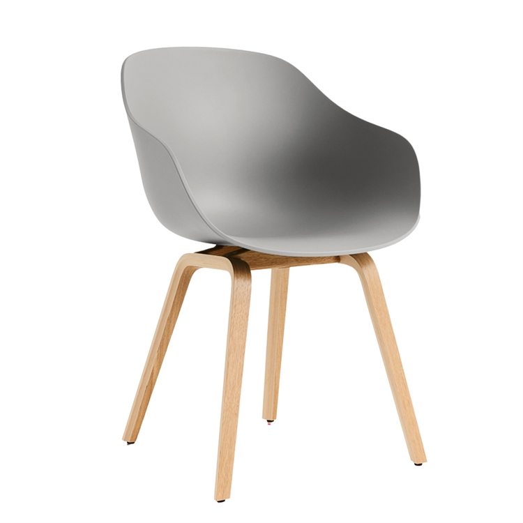 HAY AAC 222 Spisebordsstol - Lacq. Oak/Concrete Grey 2.0