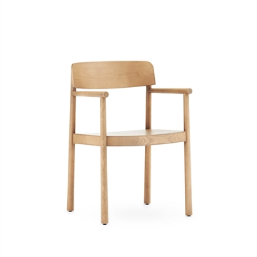 Normann Copenhagen Timb Stol med armlener - Tan side