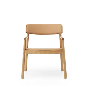 Normann Copenhagen Timb Lounge stol Polstret - Tan/Ultra skinn/Camel