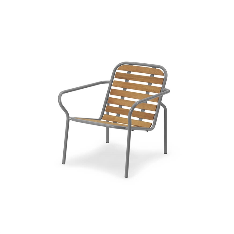 Normann Copenhagen Vig Lounge Chair - Grå/Tre