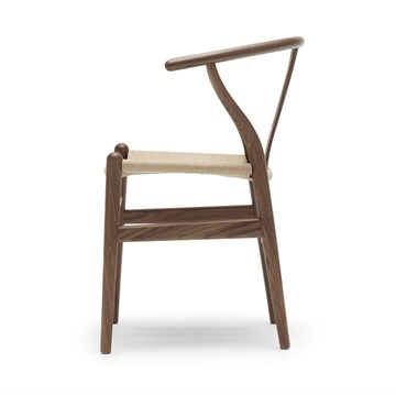 Carl Hansen CH24 Valnøttlakkert Naturfletting side