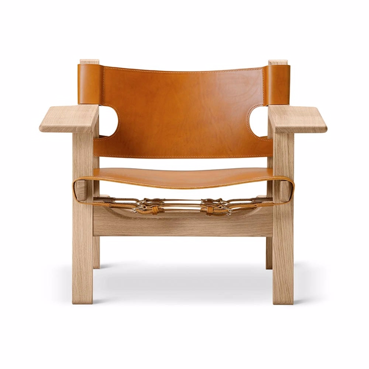 Fredericia Furniture Den Spanske Stol BM 2226 - Cognac Lær / Eik Såpebehandlet