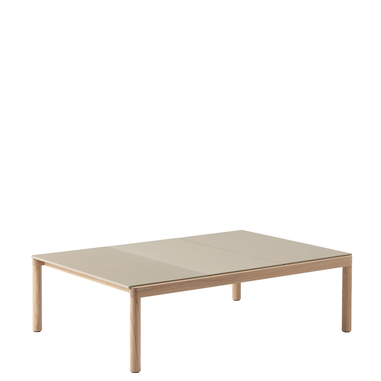 Muuto salongbord 3 vanlig 84,5 x 120 - sand/eik