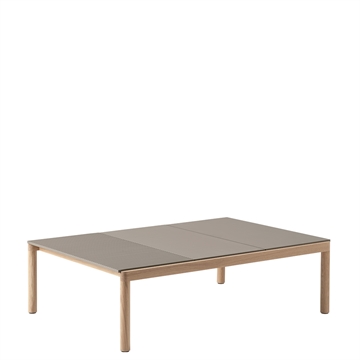 Muuto salongbord 3 vanlig 84,5 x 120 - Taupe/eik