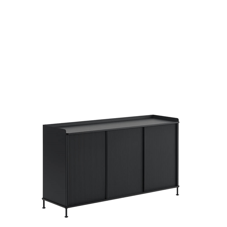 Muuto Enfold Sidebord - 148x45 - Svart/Antrasitt Svart