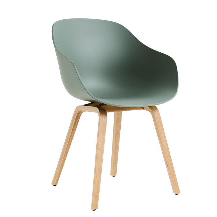 HAY AAC 222 Spisebordsstol - Lacq. Oak/Fall Green 2.0