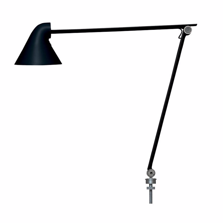 Louis Poulsen NJP Bordlampe med pinne Ø40 sort