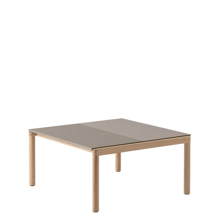 Muuto Par Sofabord 2 Ensfarget 80 X 84 - Taupe/Eik