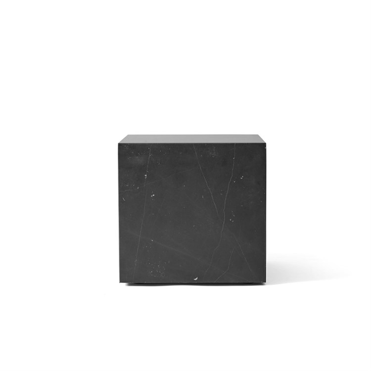 Audo Sokkel Marmorbord Cubic Black Black