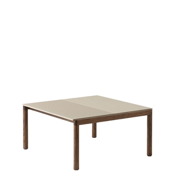 Muuto Par Sofabord 2 Vanlig 80 X 84 - Sand/Mørk oljet eik