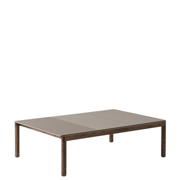 Muuto salongbord 3 vanlig 84,5 x 120 - Taupe/Mørk eik