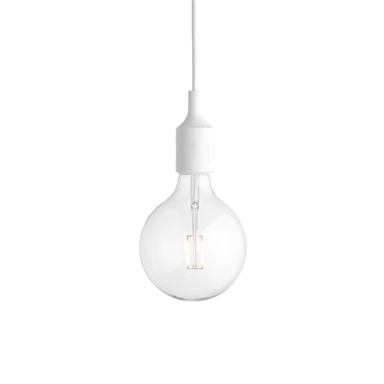 Muuto E27 Pendel Taklampe Hvit