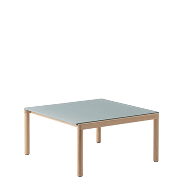 Muuto Par Sofabord Ensfarget 80 X 84 - Lyseblå/Eik