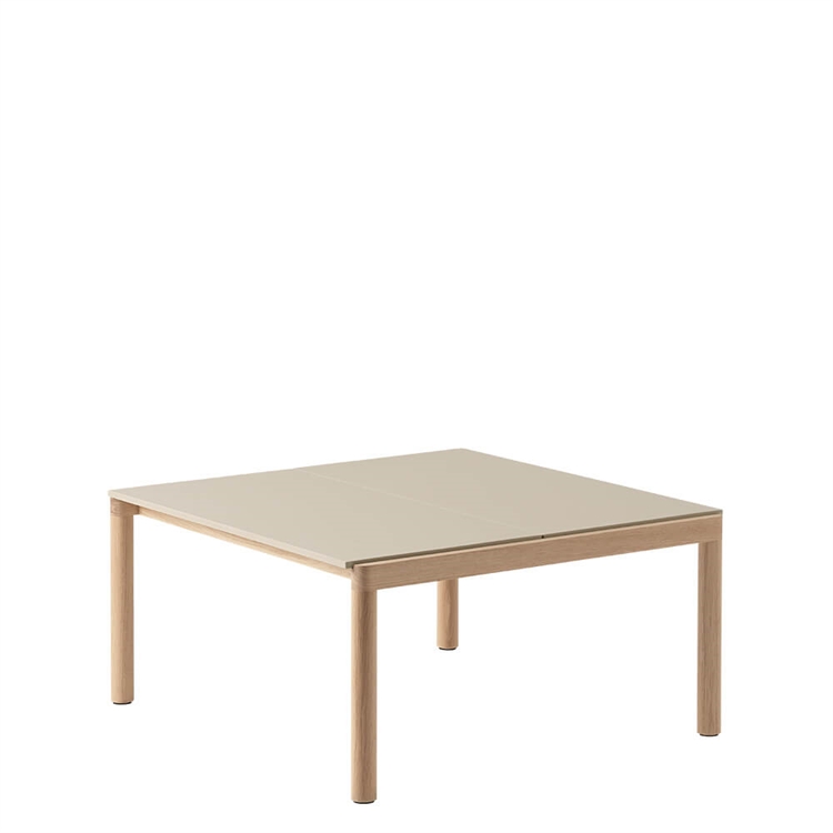 Muuto Par Sofabord Vanlig 80 X 84 - Sand/Eik