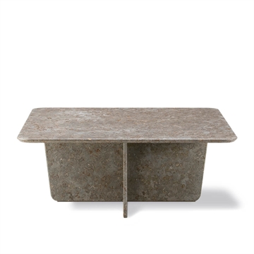 Fredericia Furniture Tableau Sofabord - 100x100 Mørk Atlantico Kalkstein